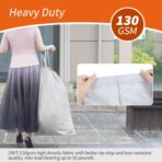 Polecasa Extra Heavy Duty Large Laundry Bag with Sturdy Handles and Drawstring Closure, 28 x 36 inches Storage Bag for Basket, College, Dorm, Travel, Silver - Image 3