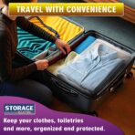 Extra Large 5 Gallon Zippered Plastic Bags for Storage- 18'' x 24'', Ideal for Clothes Clothing, Travel, Moving, 2-mil Thick Clear Plastic, 10 pack - Image 6