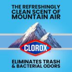 Glad ForceFlex Heavy Duty Trash Bags With Clorox, Mountain Air, 30 Gal, 50 Ct (Package May Vary) - Image 5
