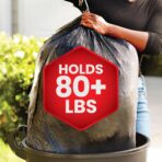 Glad ForceFlex Heavy Duty Trash Bags With Clorox, Mountain Air, 30 Gal, 50 Ct (Package May Vary) - Image 7