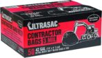 Ultrasac Heavy Duty Contractor Bags (VALUE 50 PACK/w TIES), 42 Gallon, 32.75" X 47" - 3 MIL Thick Large Black Industrial Garbage Trashbags for Construction and Commercial use - Image 8