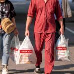 White Thank You Plastic Bags, 100 Pack Reusable & Disposable Grocery Shopping Bags with Handles-11.5"x6.5"x21" T-Shirt Bag, Eco-Friendly for Small Business & Supermarket Use - Image 4