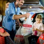 White Thank You Plastic Bags, 100 Pack Reusable & Disposable Grocery Shopping Bags with Handles-11.5"x6.5"x21" T-Shirt Bag, Eco-Friendly for Small Business & Supermarket Use - Image 8