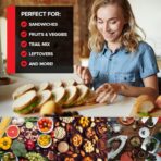 Clear Fold Top Sandwich Bags 800 Count, Bulk Disposable Plastic Sandwich Bags with Fold and Close Design for Every Day Use, Fold Over Bags for Chefs, Restaurants, or Caterers, Stock Your Home - Image 6