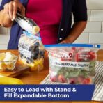 Hefty Slider Freezer Kitchen Storage Bags, Quart Size, 74 Count - Image 7