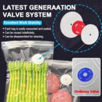 MOMODA Sous Vide Cooking Bags - Set of 30 | BPA-Free Reusable Vacuum Seal Bags with Air Valve for Joule and Anova Cookers | Freezer Safe Vacuum Food Storage Bags with Upgraded Compact Vacuum Sealer - Image 6