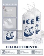 FireKylin 50 Pack Ice Bags 10 lb, Heavy-Duty Ice Bags with Drawstring(2 Mils Thickness) - Image 4