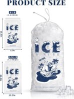 FireKylin 50 Pack Ice Bags 10 lb, Heavy-Duty Ice Bags with Drawstring(2 Mils Thickness) - Image 5