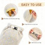2 Pack Beeswax Bread Bags for Homemade Bread with Zipper, Large 13x17'' Reusable Beeswax Sourdough Bread Storage Bag, Keep Loaves Fresh Longer, Freezer Safe & Airtight, Natural, Zero Waste - Image 5