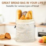 2 Pack Beeswax Bread Bags for Homemade Bread with Zipper, Large 13x17'' Reusable Beeswax Sourdough Bread Storage Bag, Keep Loaves Fresh Longer, Freezer Safe & Airtight, Natural, Zero Waste - Image 7