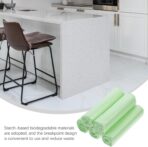 GARVALON Biodegradable Trash Bags 100pcs (5 Rolls) Starch-based 2.6 Gallon 45x50cm Plastic Bags for Kitchen Bathroom Office Waste Disposal - Image 4