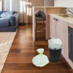 GARVALON Biodegradable Trash Bags 100pcs (5 Rolls) Starch-based 2.6 Gallon 45x50cm Plastic Bags for Kitchen Bathroom Office Waste Disposal - Image 6