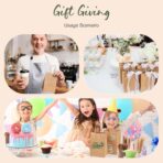GSSUSA Brown Paper Bags 5.25x3.75x8 20Pcs, Small Gift Paper Bag with Handles Bulk, Graduation Gift, Sturdy Kraft Paper, Retail Shopping Bags, Party Favor, Christmas - Image 8