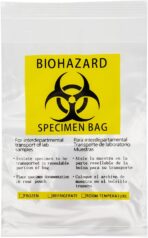 50pcs Biohazard Bags 6x9in/15x25cm,Specimen Bags with Biohazard Logo Printing, Lab Sample Bag with Pocket Pouch (Yellow 50pcs) - Image 3