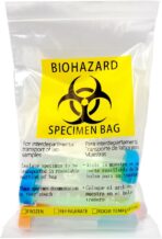 50pcs Biohazard Bags 6x9in/15x25cm,Specimen Bags with Biohazard Logo Printing, Lab Sample Bag with Pocket Pouch (Yellow 50pcs) - Image 5