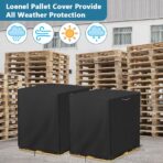 Pallet Cover, Waterproof Heavy Duty Pallet Covers Fits Large Pallets Up to 53" x 53" x 75", Fade Resistant Cargo Turnover Cover With Zipper - Image 8