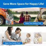 20 Gallon Jumbo Storage Bags, Pack of 3, Clear Plastic Storage Bag with Carry Handle, 24 x 32 Heavy Duty Ziplock Storage Bag Resealable Large Zipper Bag for Moving, Bedding and Travel, 4 Mil Thick - Image 8