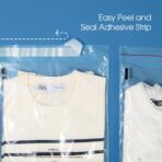 Spartan Industrial - 12" X 15" (500 Count) Self Seal Clear Poly Bags with Suffocation Warning for Packaging, Clothes - Permanent Adhesive - Image 6