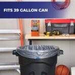 Hefty Steelsak Heavy Duty Large Trash Bags, Gray, Unscented, 39 Gallon, 30 Count - Image 3