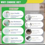 1.2 Gallon Compost Bags, 4.5 Liter, 0.8 Mil,80 Count Compostable Trash Bags, Small Kitchen Food Scrap Waste Bags, ASTM D6400, US BPI, CMA and Europe OK compost HOME Certified - Image 4