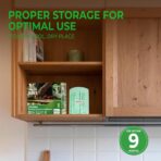 1.2 Gallon Compost Bags, 4.5 Liter, 0.8 Mil,80 Count Compostable Trash Bags, Small Kitchen Food Scrap Waste Bags, ASTM D6400, US BPI, CMA and Europe OK compost HOME Certified - Image 7