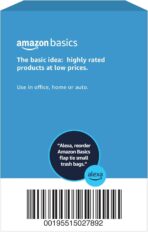 Amazon Basics Small 4 Gallon Trash Bags with Flap Ties, Fresh Scent, Odor Control, 0.5 mil Thick, 80 Count - Image 7