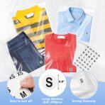 100 Count T Shirt Bags, Cellophane Bags Clear Poly Bags Plastic Bags For Packing Clothing Self Sealing Bag With10 Pcs Size Stickers (9 * 12) - Image 5