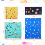 Paterr 4 Pcs Sandwich Bag Reusable Zipper Snack Bags Washable Food Safe Lunch Bags for Kids Students Adults Food (Dinosaur) - Image 3