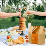 100 Pack Large Paper Bread Bags for Homemade Bread Sourdough Bags 14" x 8.3" x 3.5" with Tin Tie Tab Lock Clear Front Window Bakery Bag Packaging Cookie Bag with Label Seal Stickers - Image 6