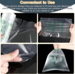Geyoga 1000 Pcs Plastic Produce Bags Narrow Profile Bags Clear HDPE Produce Handbags for Grocery Food Vegetable Storage, 500 Bags/1 Roll (10 x 15 Inches) - Image 4