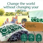 Cleanomic Compostable* Gallon Size Food Storage Bags (25 Eco Zip) Freezer and Leak Proof, Also Available Quart, Snack and Sandwich Bags - Image 8