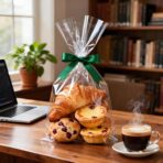 Morepack Cello Cellophane Treat Bags,200 Pieces 7x13 Inches Clear Plastic Gift Bags with Twist Ties,Party Favor Bags (Flat, No Gusset, Bottom) - Image 5