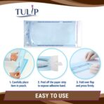 Self Sealing Sterilization Pouch 5.25" x 10" (200 Pack) - Autoclave Sterilizer Bags for Clean Tools - Dental and Nail Sanitizer Packets by Tulip - Image 6