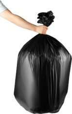 55-60 Gallon Trash Bags Heavy Duty - Bulk 150 Pack Large Garbage Bags - Big Black Commercial Trash Can Liners - Made In USA - Image 6