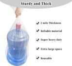 Extra Large Clear Plastic Storage Bags,5Pieces 40x60 Inches Big Giant Jumbo Huge Plastic Storage Bags for Luggage, Suitcase,Furniture,5 Ribbons Included - Image 5