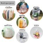 Extra Large Clear Plastic Storage Bags,5Pieces 40x60 Inches Big Giant Jumbo Huge Plastic Storage Bags for Luggage, Suitcase,Furniture,5 Ribbons Included - Image 6