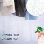 100 Pack Dry Cleaning Plastic Bags, Dry Cleaners Bags for Clothes, Clothes Covers for Home Storage, Travel, Moving (35.4 x 23.6 In) - Image 8