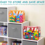 8 Packs 8 Colors Large Toy Storage Bags with Zipper and Labels, Clear PVC Waterproof Toy Organizers Bags for Board Games, Puzzles Pieces, Building Blocks, Handmade Accessories, Kid Books - Image 7