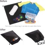 Set of 10 Jumbo Shoe Bags for Travel Non-Woven with Rope for Men and Women Large Shoes Pouch Storage Packing Organizers - Image 6