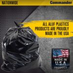 Commander 42 Gallon 3 MIL (eq) Heavy Duty Contractor Bags with Flap Ties - 32" x 46" - Pack of 20 - For Contractor, Industrial, & Outdoor - Image 5