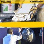 Commander 42 Gallon 3 MIL (eq) Heavy Duty Contractor Bags with Flap Ties - 32" x 46" - Pack of 20 - For Contractor, Industrial, & Outdoor - Image 6