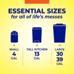 Hefty Essentials Drawstring 13 Gallon Kitchen Trash Bags, 45 Count, Tall Unscented Trash Bags for Kitchens, Home Offices, or Laundry Rooms, Easy to Tie, Lift, and Carry, White - Image 6