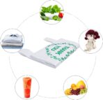 LazyMe Thank You T Shirt Bags White Plastic Grocery Bags with Handles,Standard Supermarket Size, 12 x 20 inch (50 pcs) - Image 7