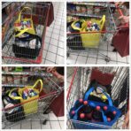 NERUB 10 Pack Reusable Reinforced Handle Grocery Bags - Heavy Duty Large Shopping Totes with Thick Plastic Bottom can hold 40 lbs - Image 7