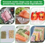 Vacuum Sealer Bags,50 PCS 6"×10" Textured Vacuum Sealing Bags,Commercial Grade, BPA Free, Heavy Duty,Great for Food Storage Meal Prep or Sous Vide Cooking. - Image 7