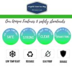 Crystal Clear Plastic Ice Bags with Cotton Draw String, 10 lb., Pack of 100 - Image 4