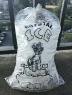Crystal Clear Plastic Ice Bags with Cotton Draw String, 10 lb., Pack of 100 - Image 5