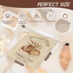 Beeswax Bread Bags for Sourdough, 2 Pack Reusable Bread Bag for Storage XL 17x13 Inch, Large Linen Bags for Homemade Sourdough - Keep Fresh, Freezer Safe - Image 4