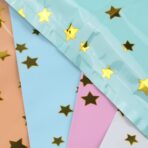 25 Party Favor Bags for Kids Birthdays, Goodie Candy Bags in 5 Colors with Star Pattern - Image 4