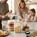 Horbin Cellophane Treat Bags 100 Pack with Twist Ties, 6×10 Inch Clear Cello Bags, Food-Grade Plastic Gift Bags for Cookies, Candy, Party Favors. - Image 8